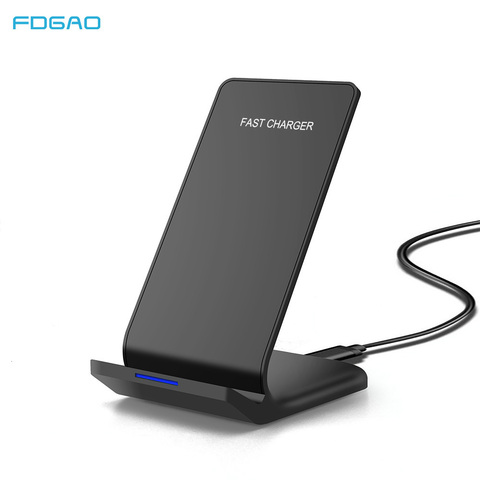 FDGAO Qi cargador inalámbrico para iPhone 11 8 X XS X XR USB C cargador rápido 15W 10W de carga rápida para Samsung S20 S10 Xiaomi 10 ► Foto 1/6