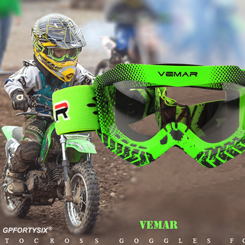 Gafas profesionales de Motocross para niños, lentes de moto para chico s, MX, MTB, todoterreno, para casco MX, 2022 ► Foto 1/6