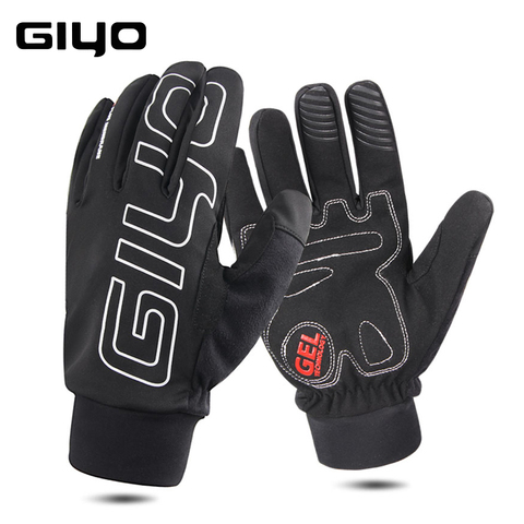 GIYO-guante aislante de forro polar para esquí y nieve, resistente al agua, de TPU, para ciclismo, senderismo y correr, S-04 invierno ► Foto 1/6