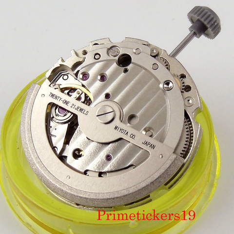 MIYOTA 821A-reloj mecánico de 21 joyas para hombre, movimiento automático, Hack, segunda parada, con indicador de Fecha ► Foto 1/5