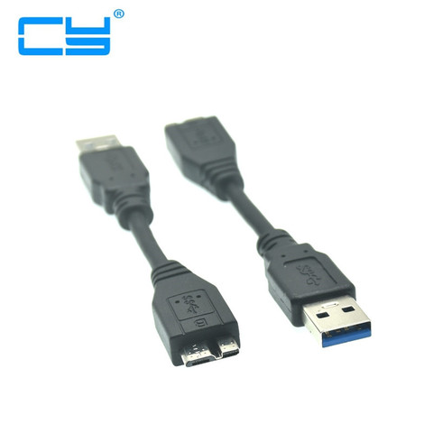 Cable convertidor de adaptador USB 3,0 A Micro B macho para disco duro externo HDD Samsung S5 USB-C, 10cm ► Foto 1/5