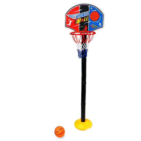 Juego de Mini soporte de red de baloncesto, juego familiar de chico para interiores y exteriores, ajustable ► Foto 1/3