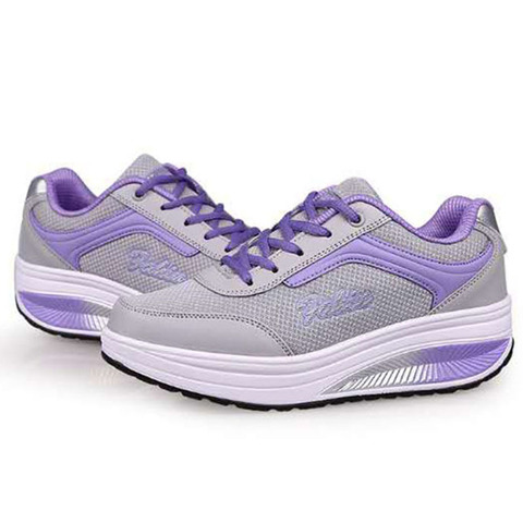 Zapatos De Mujer Zapatos De cuña zapatillas De deporte De plataforma zapatillas Zapatos De Mujer encaje Casual-Tenis femenino Zapatos De Mujer Zapatillas De Mujer De tacón alto ► Foto 1/6