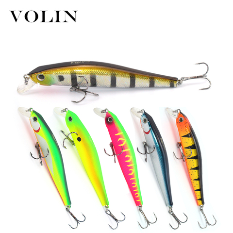 VOLIN-señuelo de pesca de fundición larga, cebo duro de 90mm y 10g con bola, Wobblers de alta calidad, de pececillo señuelo, 1 unidad, nuevo modelo ► Foto 1/6