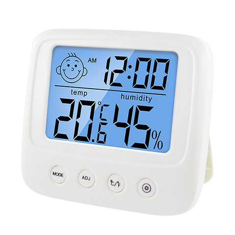 Termómetro Digital LCD para interiores, Sensor de temperatura práctico, con medidor de humedad, higrómetro ► Foto 1/6