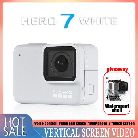 Gopro-Cámara de acción HERO 7, videocámara blanca para deportes al aire libre, con vídeo Ultra HD ► Foto 1/5