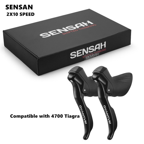 SENSAH STI-palanca de cambios de bicicleta de carretera, doble palanca de velocidad de 2 × 10, desviador de bicicleta Compatible con R7000 4700 Tiagra 8000 ► Foto 1/6