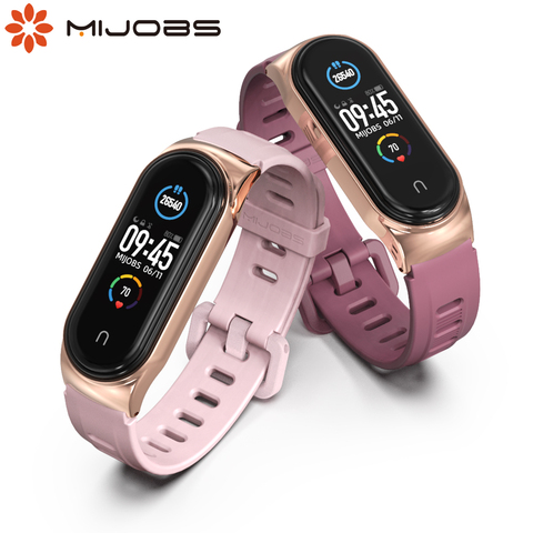 Correa de silicona para Xiaomi Mi Band 5, 4 y 3, pulsera para Mi Band 4, NFC, accesorios originales ► Foto 1/6