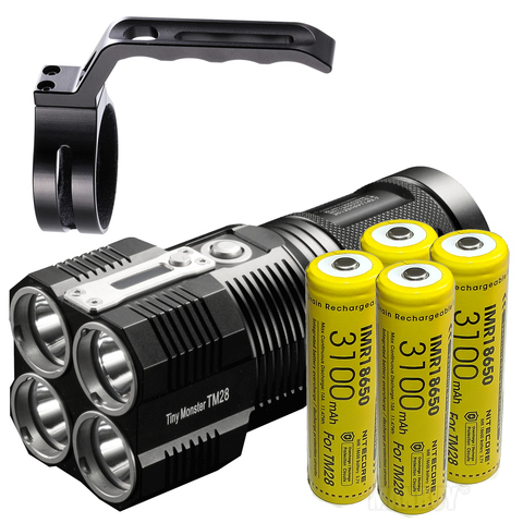 Nitecore-juego TINY MONSTER TM28, 6000LM, 4xCREE XHP35, linterna de luz LED de alta potencia recargable, para engranaje de caza y búsqueda al aire libre ► Foto 1/6