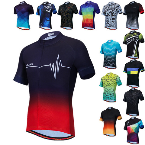 Weimostar-camiseta de ciclismo ECG para hombre, camiseta para bicicleta de montaña de manga corta, transpirable, Ciclismo de Carretera ► Foto 1/6