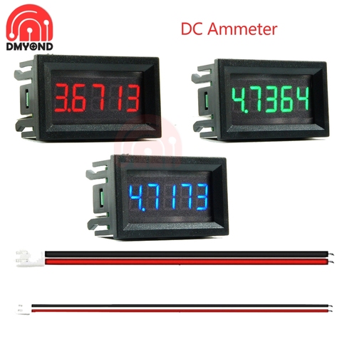 Mini amperímetro Digital DC12V 0- 30A/5mA/50mA 0-3.0000A Amp medidor de corriente Detector comprobador de 0,36 