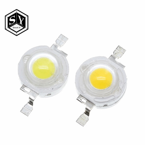 10 Uds lo genial led 1W blanco 100-120LM bombilla LED IC lámpara SMD luz blanco cálido de alta potencia de 1W lámpara LED de ► Foto 1/6