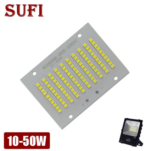 100% potencia LED reflector PCB 10 W 20 W 30 W 50 W SMD2835 LED lámpara led PCB Junta placa de aluminio para reflector led 10 20 30 50 W ► Foto 1/6