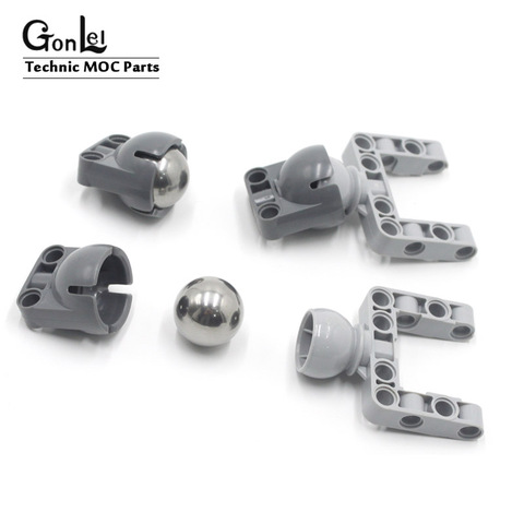 10 set/lote de alta tecnología EV3 Universal de + chasis de partes de bloque juguetes de bricolaje Compatible con 92910 de 92911 BB607 EV5 partes juguete ► Foto 1/5