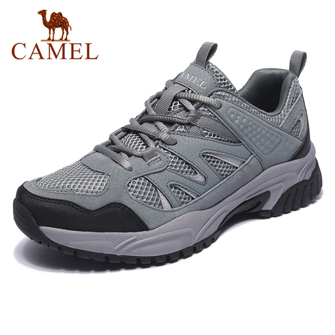 Zapatillas de entrenamiento táctico CAMEL para exterior, zapatillas deportivas de malla transpirable para hombre, senderismo, Running, luz para correr, calzado para hombre ► Foto 1/6