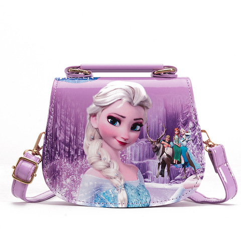 Bolso de hombro de princesa de Disney para niños y niñas, bandolera de Frozen, Elsa, Anna, 2022 ► Foto 1/6