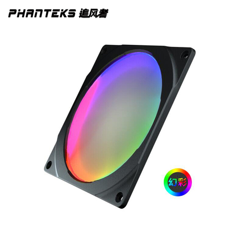 PHANTEKS-ventilador RGB de colores con LED de arco iris, 5V, 140mm, apertura de ventilador (compatible con control de placa base síncrona de 14cm) ► Foto 1/6