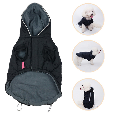 Ropas impermeables para perro invierno cálido polar perro chaquetas reflectantes para mascotas abrigo pequeño mediano perros cachorro ropa trajes de Chihuahua ► Foto 1/6