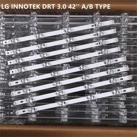 100% New-0riginal 8 unids/set Barra de tira de luz de fondo LED para LG LC420DUE 42LB3910 INNOTEK DRT 3,0 42 pulgadas A B 6916L-1709A 6916L-1710A ► Foto 1/6