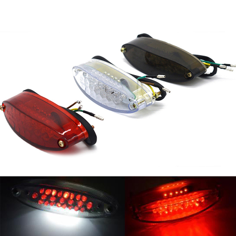 Luz LED trasera de alta calidad para motocicleta, lámpara de luz roja de freno, 28 LED, Universal, 1 ud. ► Foto 1/6