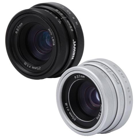 NEWYI-lente óptica de gran angular para Sony, lente óptica de 25mm F1.8 Mini CCTV C para cámara DSLR Canon ► Foto 1/6