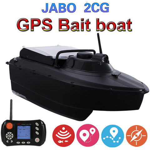 La pesca profesional barco JABO 2CG GPS de seguimiento de Sonar buscador de peces barca GPS jugando nido barco con 10A 20A batería Barco de cebo de Juguetes ► Foto 1/6