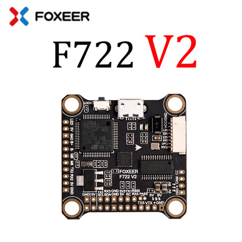 Foxeer F722 V2 Mini MPU6000 3-6S Dual BEC OSD Micro USB Control de vuelo RC Drone FPV Racing libre Foxeer cámaras Nazgul5 ► Foto 1/6