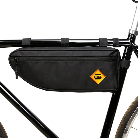 B-SOUL bicicleta impermeable bolsa de triángulo Marco de bicicleta bolsa para tubo delantero de gran capacidad bicicleta Pannier embalaje bolsa de accesorios ► Foto 1/5