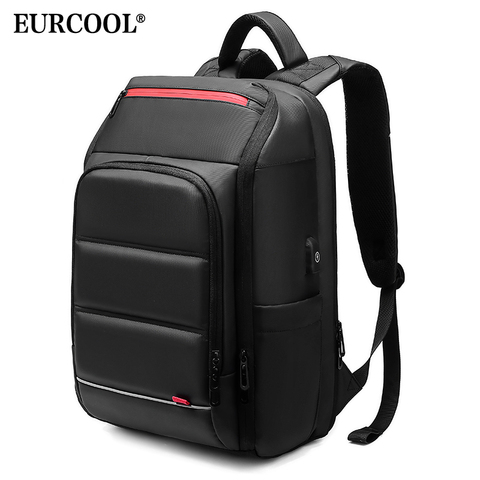 Nuevo 15,6 pulgadas mochila portátil para hombres repelente al agua funcional mochila con puerto de carga USB viaje mochilas hombre n0003 ► Foto 1/6