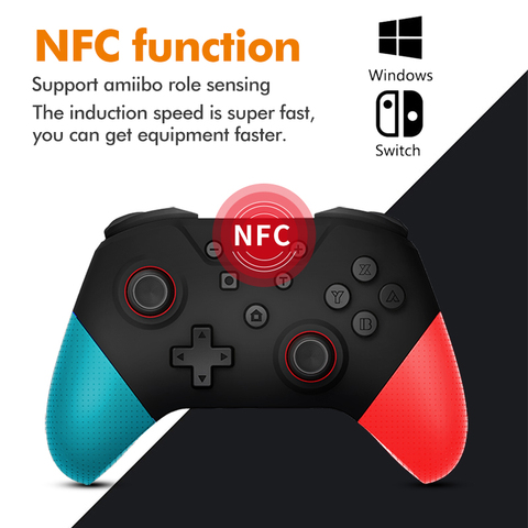 Para Switch Pro controlador inalámbrico Bluetooth con funciones NFC 6-Axis admite Detección de rol Amiibo para Nintendo Switch console ► Foto 1/6
