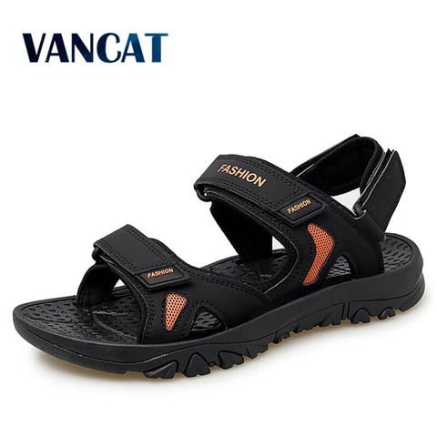 Sandalias de gladiador hechas a mano para hombre, cómodas sandalias de playa, de fondo suave, para exteriores, para verano, 39 a 48 ► Foto 1/6