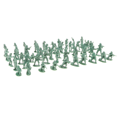 Pack de 100 - 2cm verde ejército hombres Kit soldado figuras de acción juego-para niños gran fiesta arena escena juego ► Foto 1/6