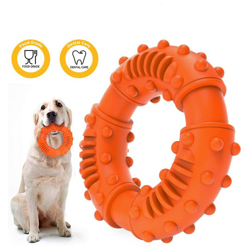 Juguetes Para Perros medianos y grandes, juguetes para entrenamiento, antimordedura, TPR, limpieza de dientes, accesorios para mascotas, Dla Psa, Cachorro ► Foto 1/6