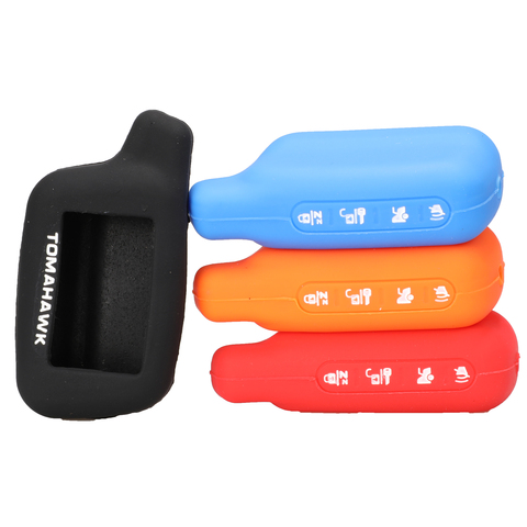 Funda para mando a distancia de coche Kutery, carcasa protectora de silicona para versión rusa Tomahawk X5 ► Foto 1/6