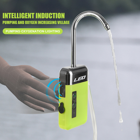 LEO-absorbedor de agua para bomba de oxígeno, para pesca al aire libre, accesorios pequeños, portátil, inteligente, iluminación LED de inducción automática ► Foto 1/6