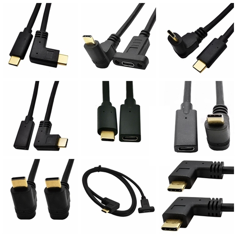 Cable de extensión USB tipo C chapado en oro, 10Gbps, macho a hembra, extensor USB C, Cable USB 3,1 tipo C, carga rápida 5A PD GEN2 ► Foto 1/6