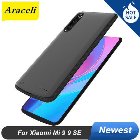 Araceli 6500 Mah para Xiaomi Mi 9 9 SE funda cargador de batería inteligente de respaldo de Banco de la energía para Xiaomi Mi 9 SE de la caja de la batería ► Foto 1/6