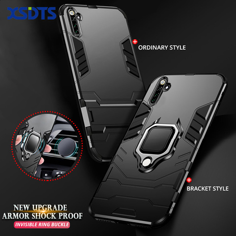 Funda antigolpes para OPPO Realme 6 5 3 X50 Pro X2 X3 SuperZoom X XT C1 C2 C3 4G 5G, anillo de soporte magnético ► Foto 1/6