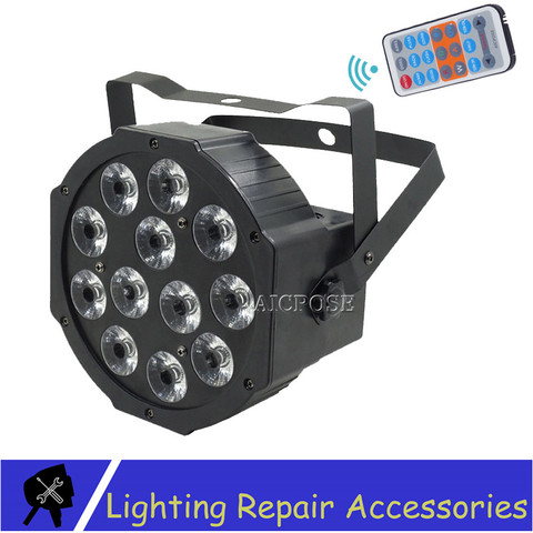 Luz Par Led RGBW 4 en 1 con Control remoto, 12x12w, DMX512, para discoteca, escenario, equipo de Dj, RGBWA, UV, 6 en 1, iluminación de escenario ► Foto 1/6