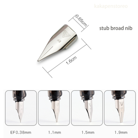 1Pc EF M punta amplia talón plumín para ala Sung 3008 ala Sung 3009 héroe 359 pluma de tinta estudiante de la Escuela de papelería de oficina ► Foto 1/6