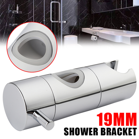 Cabezal de ducha cromado ABS de 19mm, soporte de ducha de baño, barra deslizante, accesorios para grifos ► Foto 1/6