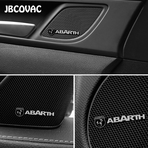 Accesorios de Audio de coche para Abarth 2/4 Punto Ducato, altavoz estéreo, pegatina, carcasa, Stilo Panda Bravo, estilo de coche, 500 Uds. ► Foto 1/6