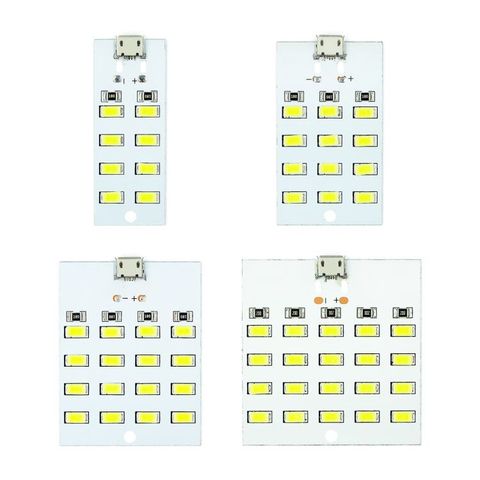 1 Uds alta calidad 5730 smd 5V 430mA ~ 470mA blanco micro Usb 5730 panel de iluminación LED móvil USB Luz De Emergencia luz de la noche Luz ► Foto 1/6