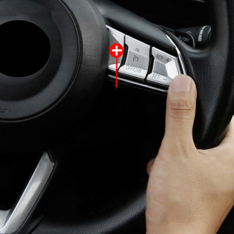 Para Mazda3 Mazda 3 Axela M3 2017 Facelift estilo de coche consola volante Panel de mando interruptor de botón Trim cubierta de la etiqueta engomada ► Foto 1/6