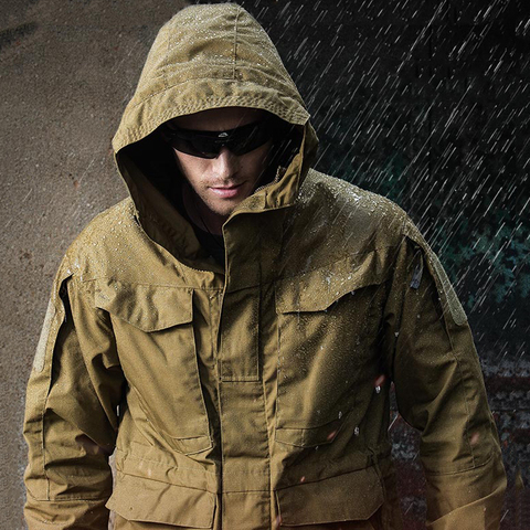 M65 táctico militar chaquetas de los hombres chaqueta rompevientos impermeable hombre Abrigo con capucha de pesca al aire libre/Trekking senderismo chaquetas ► Foto 1/6