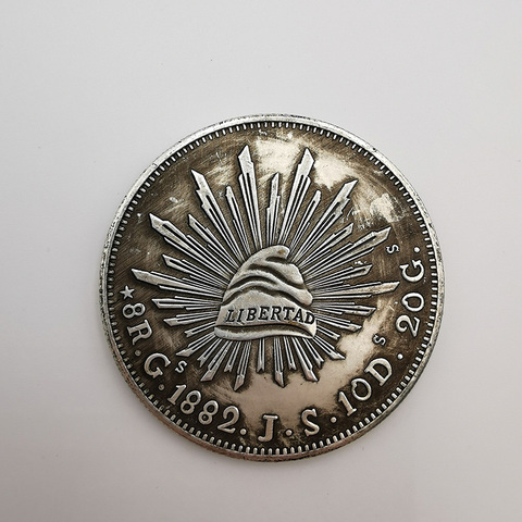 Moneda conmemorativa de la serpiente del águila mexicana, moneda de colección Retro de 45mm de diámetro, manualidad para regalo, decoración del hogar ► Foto 1/6