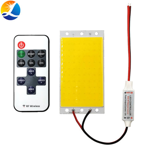 Panel de luz LED COB de 12V con regulador de intensidad, 15W, 1500LM, blanco frío natural cálido DC12V, bombilla LED regulable para lámpara de trabajo de escritorio ► Foto 1/6