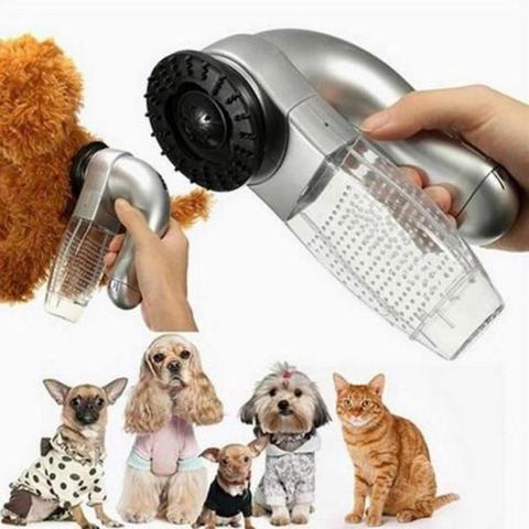 Removedor de pelo eléctrico para mascotas, pelo de mascota al vacío de herramienta de limpieza, dispositivo de succión al vacío inalámbrico, cepillo de aseo para perros y gatos, peine absorbente de lana ► Foto 1/6