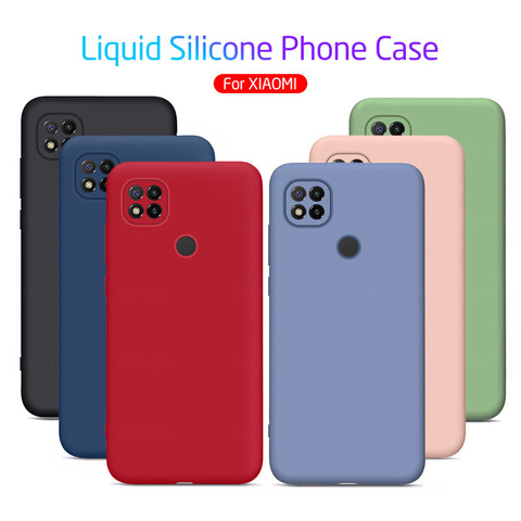 Redmi9c-Funda de silicona líquida de Color caramelo suave para xiaomi redmi 9c, 9 c, c9, rojo, mi 9c, nfc, fundas para teléfono inteligente ► Foto 1/6