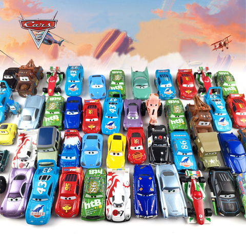 Disney Pixar-coches de juguete de Cars 2 3 para niños, modelos de Rayo McQueen, Jackson, Storm, doctor, Kennedy Mater 1:55, de aleación de Metal fundido a presión, juguetes para regalo de cumpleaños ► Foto 1/6